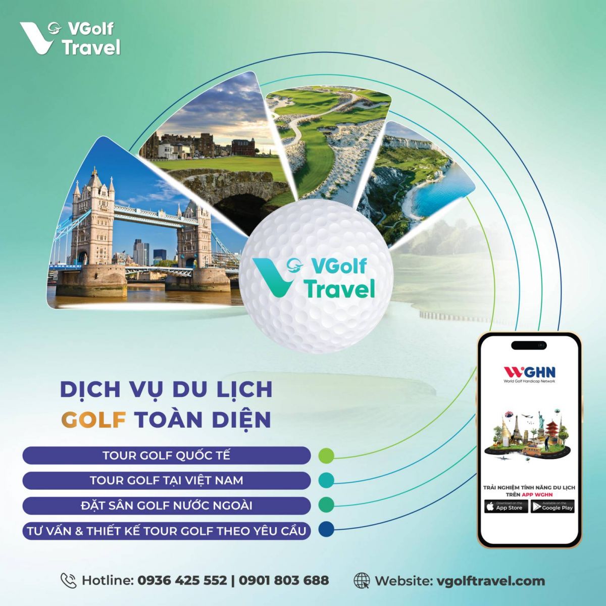 VGolf Travel cung cấp dịch vụ golf toàn diện
